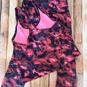 Lululemon Intensity Pink Blossom Multi Align set L-XL ballet yoga